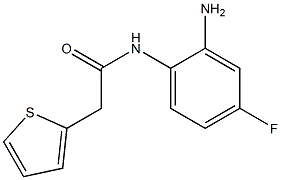 N-(2-amino-4-fluorophenyl)-2-thien-2-ylacetamide 구조식 이미지