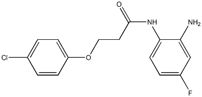 N-(2-amino-4-fluorophenyl)-3-(4-chlorophenoxy)propanamide 구조식 이미지