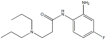 N-(2-amino-4-fluorophenyl)-3-(dipropylamino)propanamide 구조식 이미지