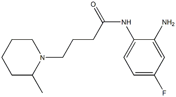 N-(2-amino-4-fluorophenyl)-4-(2-methylpiperidin-1-yl)butanamide 구조식 이미지