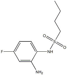 N-(2-amino-4-fluorophenyl)butane-1-sulfonamide 구조식 이미지