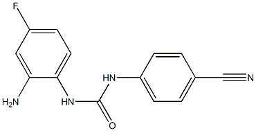 N-(2-amino-4-fluorophenyl)-N'-(4-cyanophenyl)urea Structure