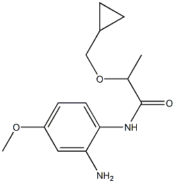 N-(2-amino-4-methoxyphenyl)-2-(cyclopropylmethoxy)propanamide Structure