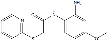 N-(2-amino-4-methoxyphenyl)-2-(pyridin-2-ylsulfanyl)acetamide 구조식 이미지