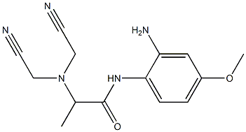 N-(2-amino-4-methoxyphenyl)-2-[bis(cyanomethyl)amino]propanamide 구조식 이미지