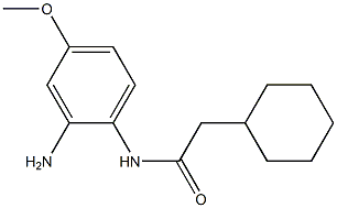 N-(2-amino-4-methoxyphenyl)-2-cyclohexylacetamide 구조식 이미지