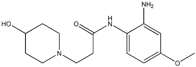 N-(2-amino-4-methoxyphenyl)-3-(4-hydroxypiperidin-1-yl)propanamide 구조식 이미지