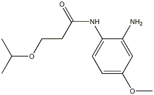 N-(2-amino-4-methoxyphenyl)-3-(propan-2-yloxy)propanamide 구조식 이미지