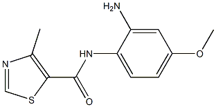 N-(2-amino-4-methoxyphenyl)-4-methyl-1,3-thiazole-5-carboxamide Structure