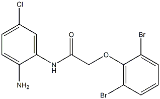 N-(2-amino-5-chlorophenyl)-2-(2,6-dibromophenoxy)acetamide 구조식 이미지