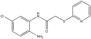 N-(2-amino-5-chlorophenyl)-2-(pyridin-2-ylsulfanyl)acetamide Structure