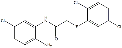 N-(2-amino-5-chlorophenyl)-2-[(2,5-dichlorophenyl)sulfanyl]acetamide Structure