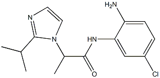 N-(2-amino-5-chlorophenyl)-2-[2-(propan-2-yl)-1H-imidazol-1-yl]propanamide Structure