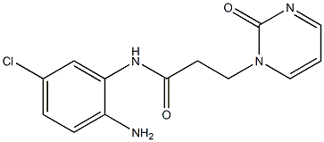N-(2-amino-5-chlorophenyl)-3-(2-oxopyrimidin-1(2H)-yl)propanamide 구조식 이미지