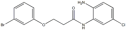 N-(2-amino-5-chlorophenyl)-3-(3-bromophenoxy)propanamide Structure