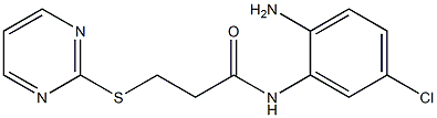 N-(2-amino-5-chlorophenyl)-3-(pyrimidin-2-ylsulfanyl)propanamide Structure