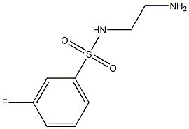 N-(2-aminoethyl)-3-fluorobenzene-1-sulfonamide 구조식 이미지