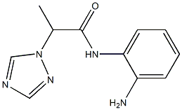 N-(2-aminophenyl)-2-(1H-1,2,4-triazol-1-yl)propanamide 구조식 이미지