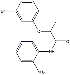 N-(2-aminophenyl)-2-(3-bromophenoxy)propanamide 구조식 이미지