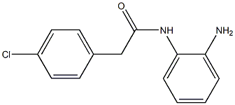 N-(2-aminophenyl)-2-(4-chlorophenyl)acetamide 구조식 이미지