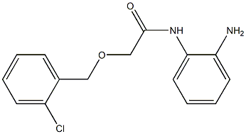 N-(2-aminophenyl)-2-[(2-chlorophenyl)methoxy]acetamide 구조식 이미지