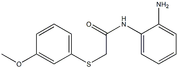 N-(2-aminophenyl)-2-[(3-methoxyphenyl)sulfanyl]acetamide 구조식 이미지