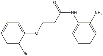 N-(2-aminophenyl)-3-(2-bromophenoxy)propanamide 구조식 이미지