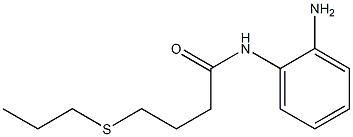 N-(2-aminophenyl)-4-(propylsulfanyl)butanamide Structure