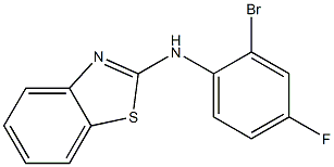 N-(2-bromo-4-fluorophenyl)-1,3-benzothiazol-2-amine 구조식 이미지