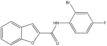 N-(2-bromo-4-fluorophenyl)-1-benzofuran-2-carboxamide 구조식 이미지