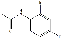 N-(2-bromo-4-fluorophenyl)propanamide Structure