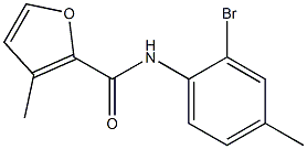 N-(2-bromo-4-methylphenyl)-3-methyl-2-furamide Structure
