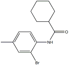 N-(2-bromo-4-methylphenyl)cyclohexanecarboxamide Structure