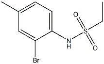 N-(2-bromo-4-methylphenyl)ethanesulfonamide 구조식 이미지