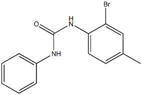 N-(2-bromo-4-methylphenyl)-N'-phenylurea 구조식 이미지