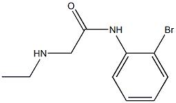 N-(2-bromophenyl)-2-(ethylamino)acetamide 구조식 이미지