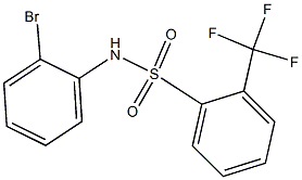 N-(2-bromophenyl)-2-(trifluoromethyl)benzene-1-sulfonamide Structure