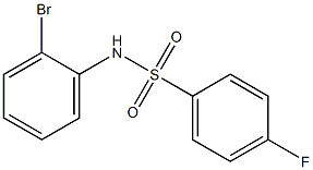 N-(2-bromophenyl)-4-fluorobenzenesulfonamide Structure