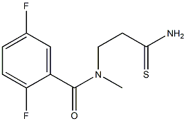 N-(2-carbamothioylethyl)-2,5-difluoro-N-methylbenzamide 구조식 이미지