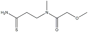 N-(2-carbamothioylethyl)-2-methoxy-N-methylacetamide 구조식 이미지