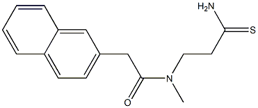 N-(2-carbamothioylethyl)-N-methyl-2-(naphthalen-2-yl)acetamide 구조식 이미지