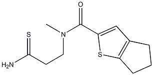 N-(2-carbamothioylethyl)-N-methyl-4H,5H,6H-cyclopenta[b]thiophene-2-carboxamide 구조식 이미지