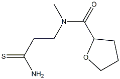 N-(2-carbamothioylethyl)-N-methyloxolane-2-carboxamide 구조식 이미지