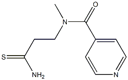N-(2-carbamothioylethyl)-N-methylpyridine-4-carboxamide 구조식 이미지