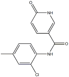 N-(2-chloro-4-methylphenyl)-6-oxo-1,6-dihydropyridine-3-carboxamide 구조식 이미지