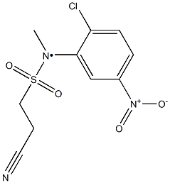 N-(2-chloro-5-nitrophenyl)-2-cyano-N-methylethane-1-sulfonamido Structure
