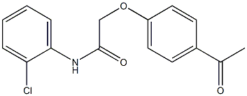 N-(2-chlorophenyl)-2-(4-acetylphenoxy)acetamide Structure