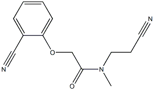N-(2-cyanoethyl)-2-(2-cyanophenoxy)-N-methylacetamide 구조식 이미지
