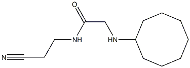 N-(2-cyanoethyl)-2-(cyclooctylamino)acetamide Structure