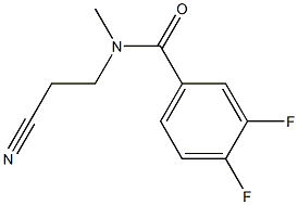 N-(2-cyanoethyl)-3,4-difluoro-N-methylbenzamide 구조식 이미지